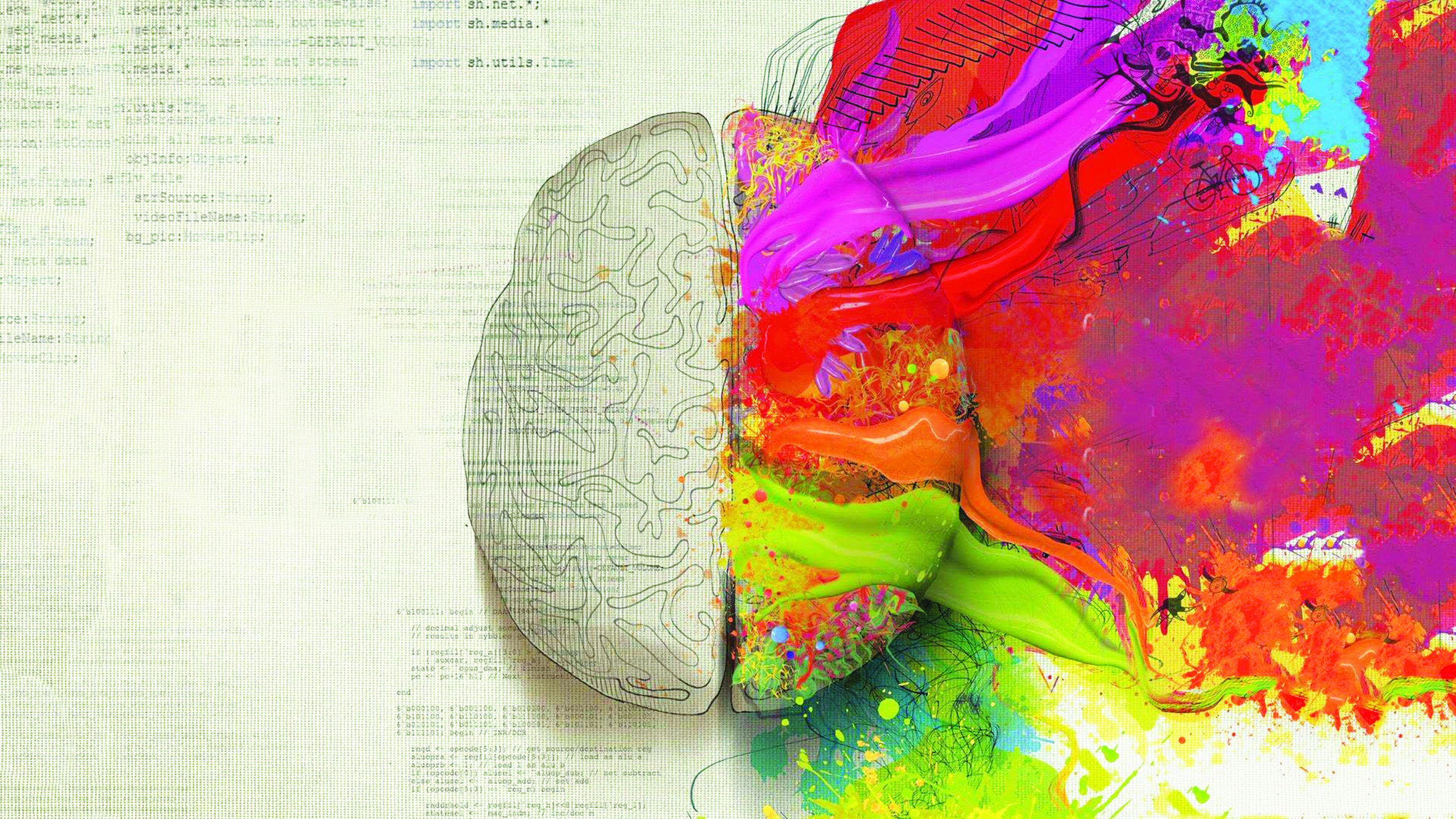 Abstract Brain wallpaper | Hannah Grimes Center